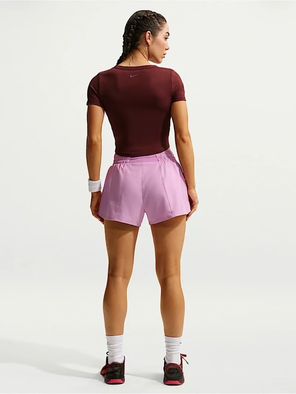 NWT Nike One Women's Dri-FIT Mid-Rise 3" Brief-Lined Shorts Size S (4-6) - Picture 5 of 7